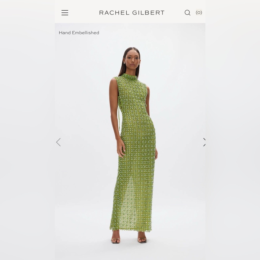 ISO Rachel Gilbert Indi Gown in Green